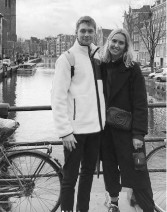 Mia Southgate with her boyfriend Stuart Banks